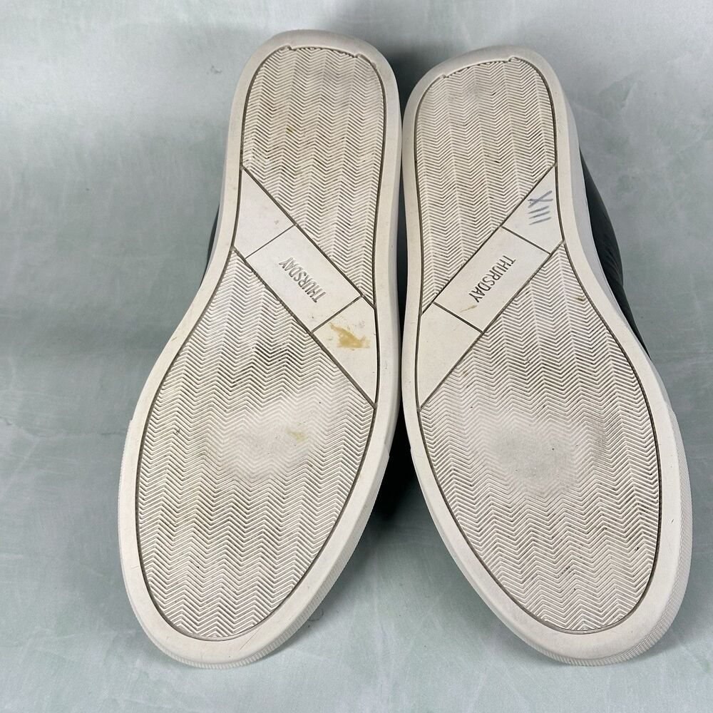 Thursday Shoes Everyday Leather Premium Low Top Sneakers Men's Size 10.5 Black - Picture 12 of 16
